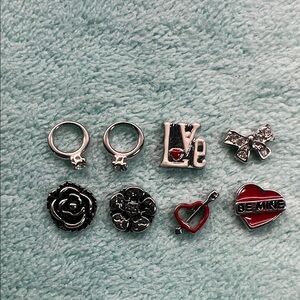 Floating Locket Charms - Wedding Love Theme